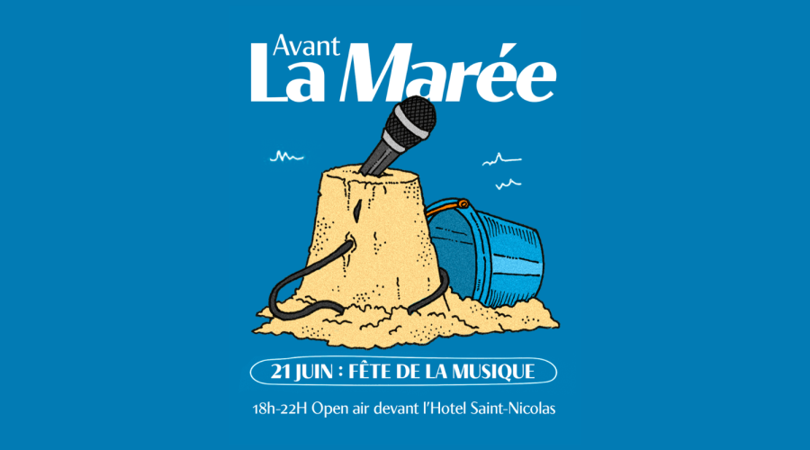 event poster – Hotel Saint-Nicolas – drinking from a cup