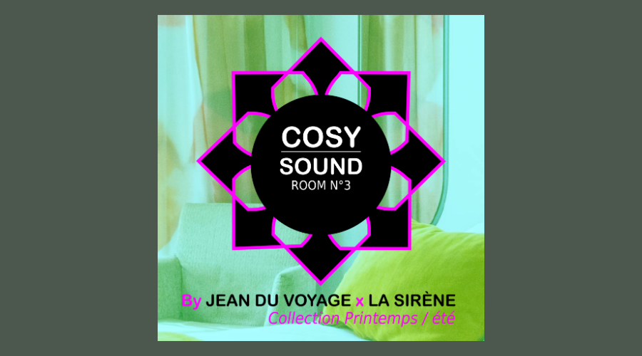 Album sleeve featuring the spring/summer compilation from the Cosy Sound collection, in collaboration with La Sirène and La Rochelle-based artist Jean du Voyage