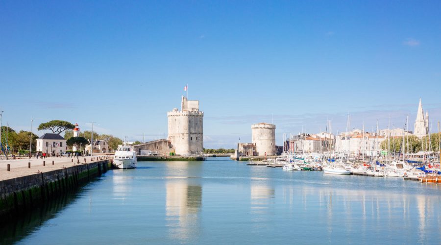view of the port of La Rochelle