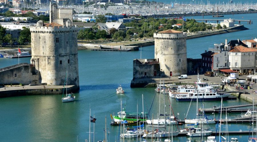 vue sur le port de la rochelle